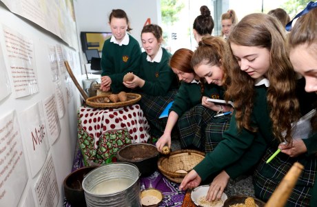 Students from Loretto Secondary School participate in an Irish Aid Centre workshop. Photo: Irish Aid. 