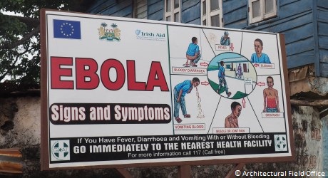 Irish Aid sponsored Ebola Virus Signs and Symptoms public awareness campaign. Photo: Killian Doherty / Architectural Field Office