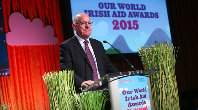 Minister Flanagan speaking at the Our World Awards 2015