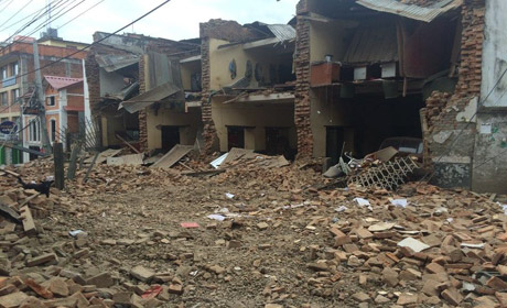 Photos of eqrthquake in Nepal