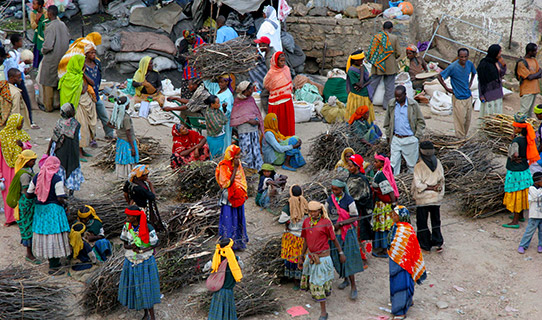 Ethiopian Marketplace. Photo: Self Help International 