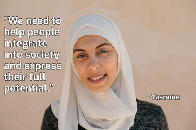 Yasmine from Syria; credit: EEAS