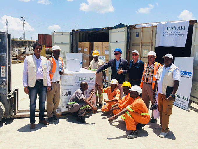Ireland ships 75 tonnes of humanitarian aid to Somalia
